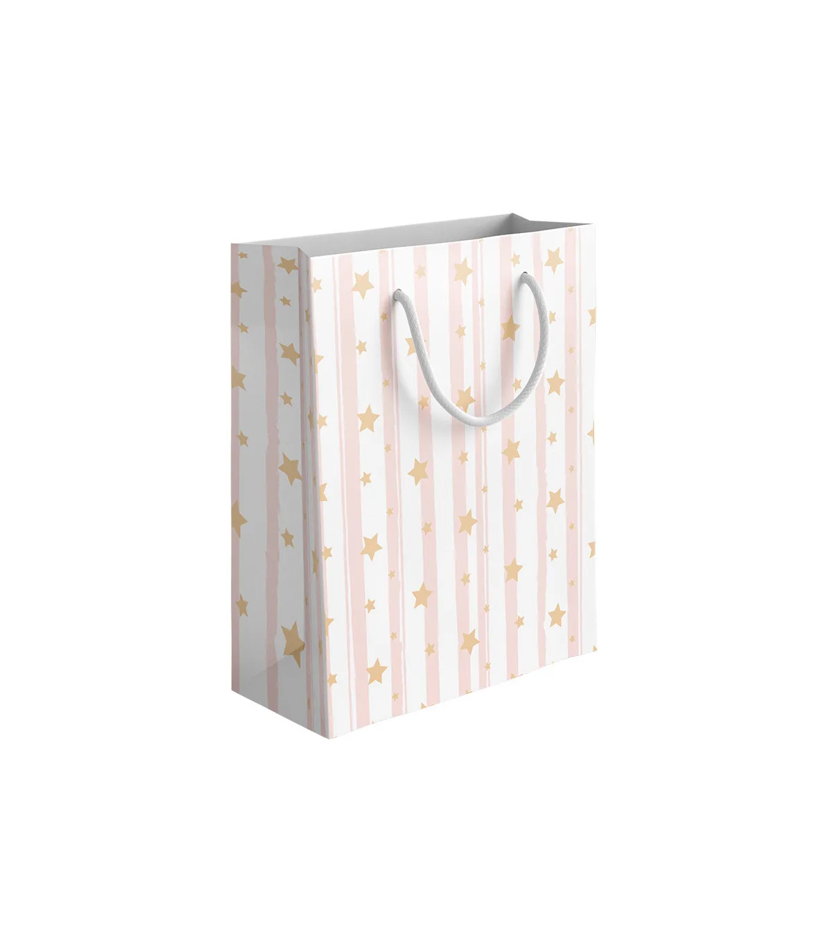 ساک دستی PP طرح دار متوسط عمودی - 23 × 19 cm عطف 10 متنوع پاپکو