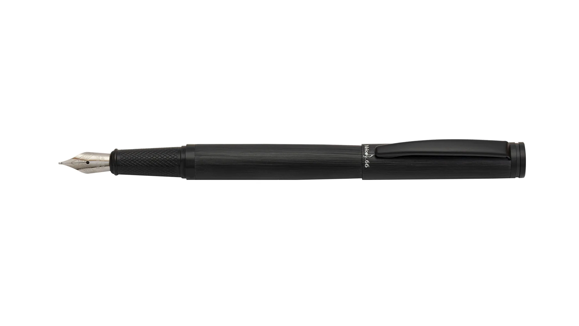 خودنویس تک ملودی LG,ND 66 مشکی خش دار گیره مشکی