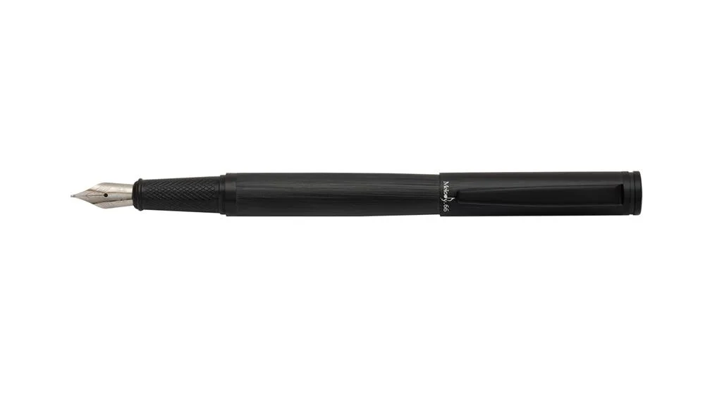 خودنویس تک ملودی LG,ND 66 مشکی خش دار گیره مشکی - تصویر 2