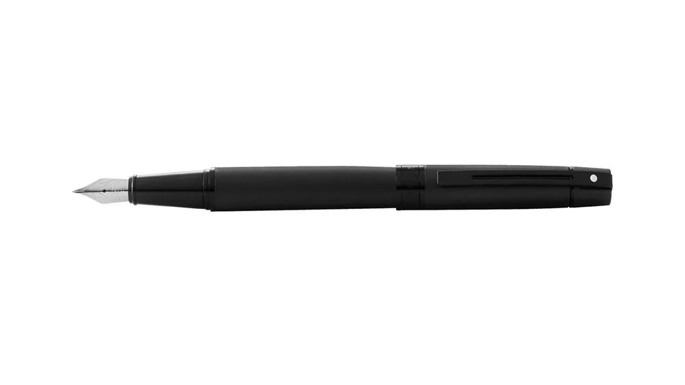 خودنویس تک شیفر 300 مشکی گیره مشکی PVD - تصویر 4