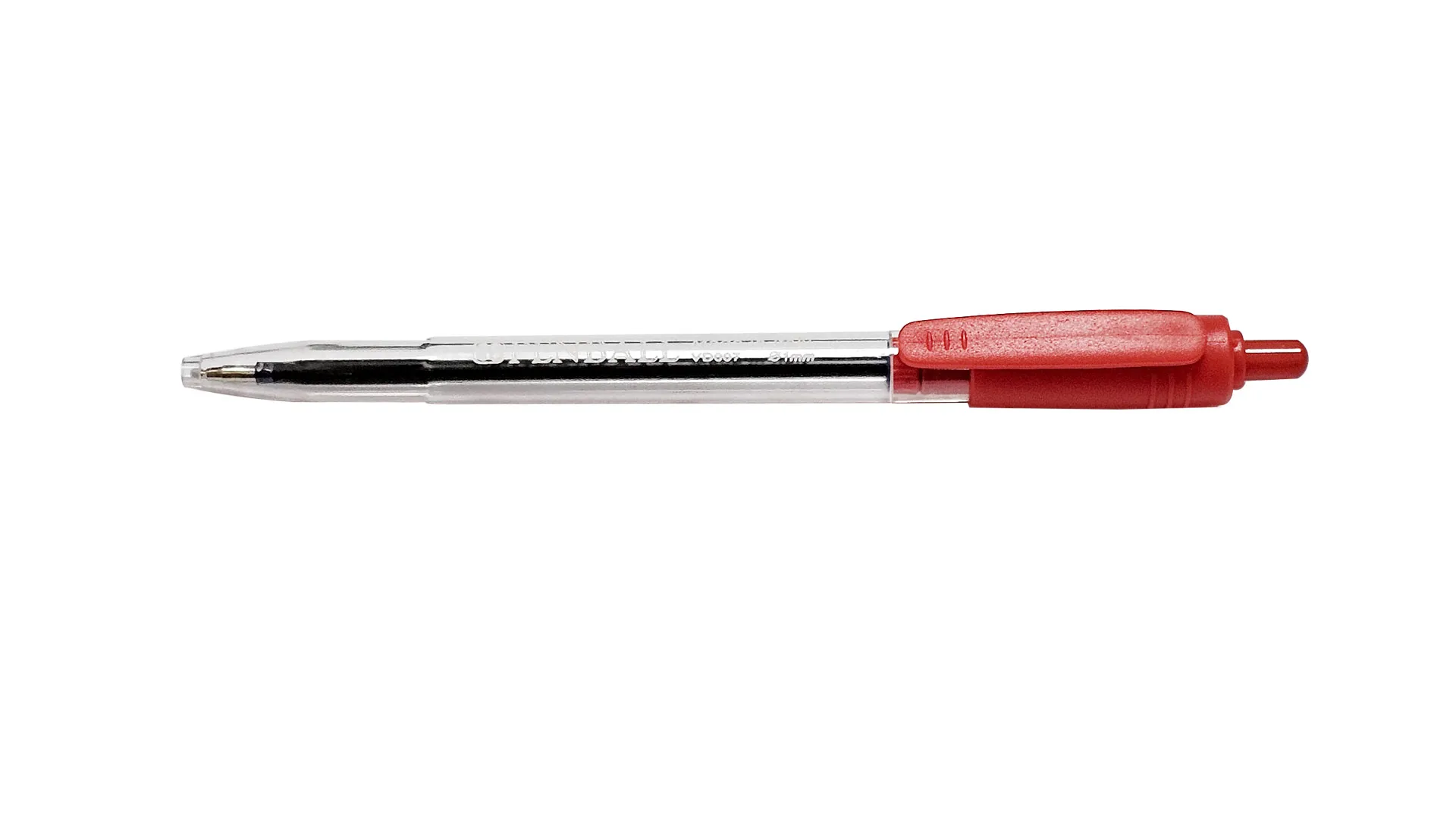 خودکار تک پن بال خودکار فشاری کریستالی پلاستیکی قرمز PENBALL VD007