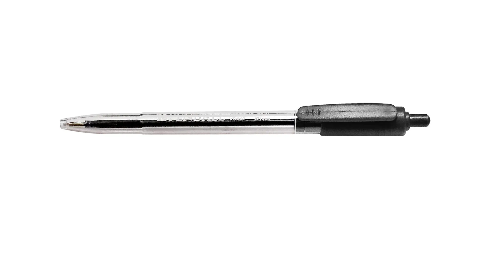 خودکار تک پن بال خودکار فشاری کریستالی پلاستیکی مشکی PENBALL VD007