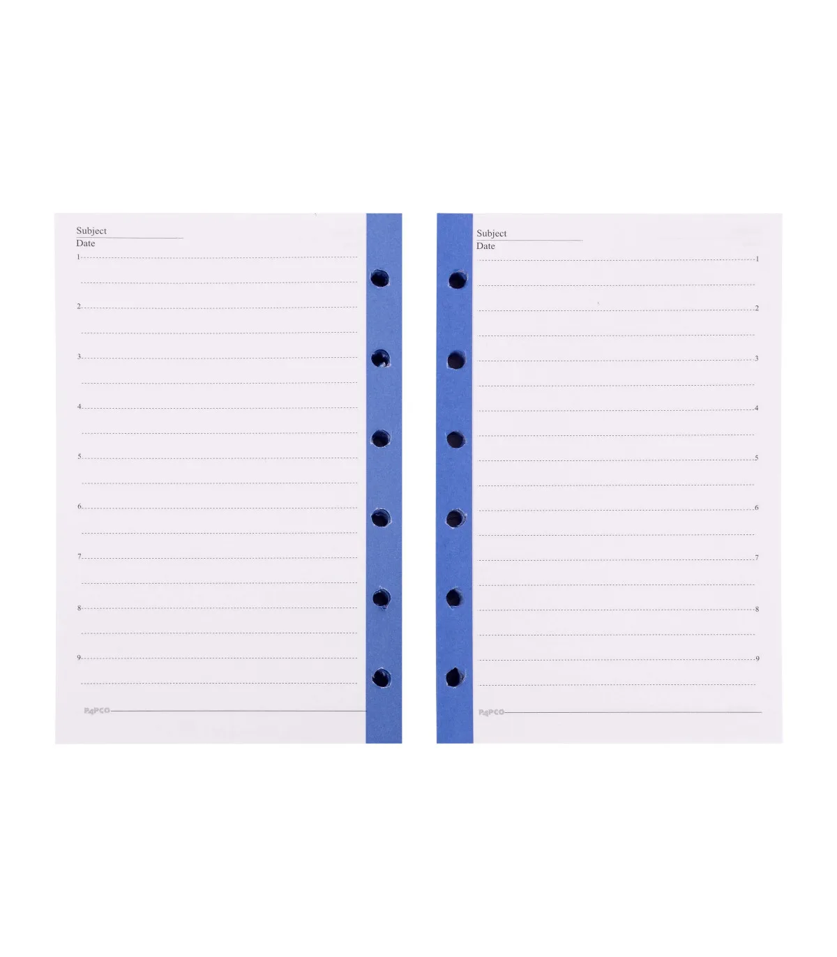 اوراق یک خط دفتر یادداشت قفل فلزی 120 برگ - 12/7 × 8 cm آبی پاپکو