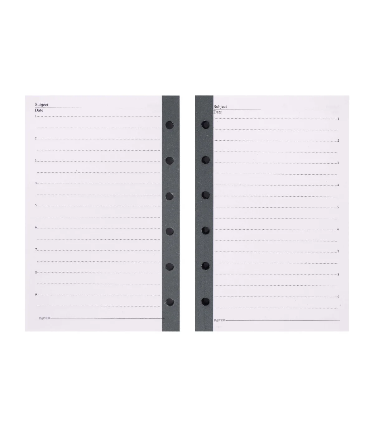 اوراق یک خط دفتر یادداشت قفل فلزی 120 برگ - 12/7 × 8 cm نوک مدادی پاپکو
