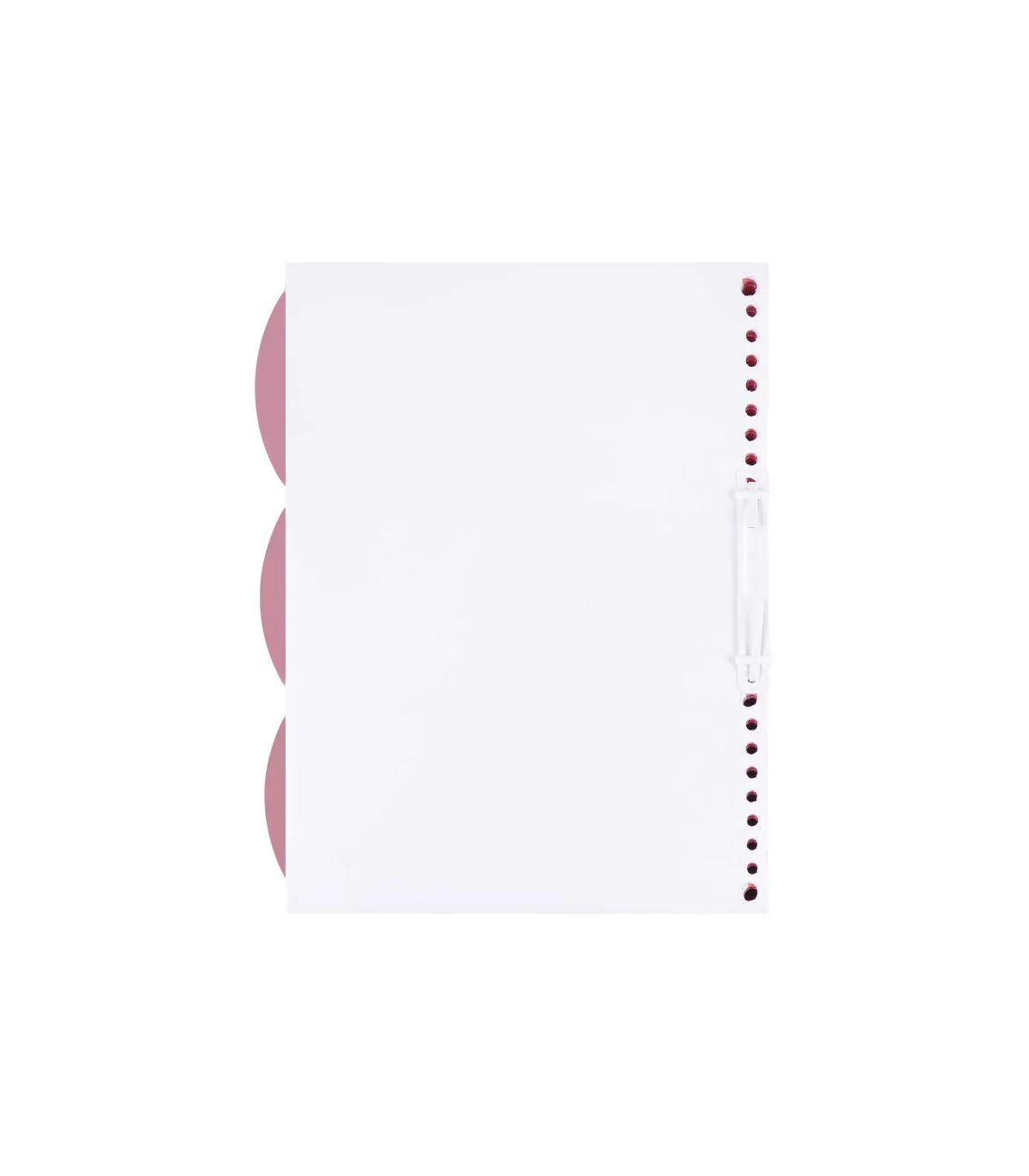 اوراق یک خط دفتر کلاسوری قفل فلزی 200 برگ 19/7 × 25/5 cm قرمز پاپکو