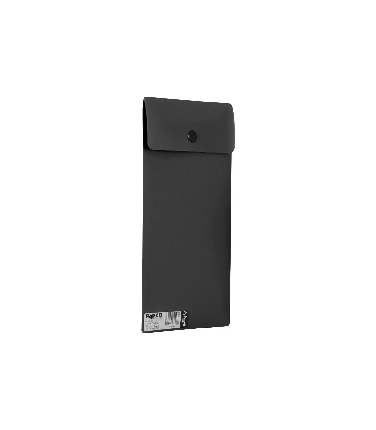 پاکت نامه دکمه دار PP ارکید 24 × 11/6 cm مشکی پاپکو
