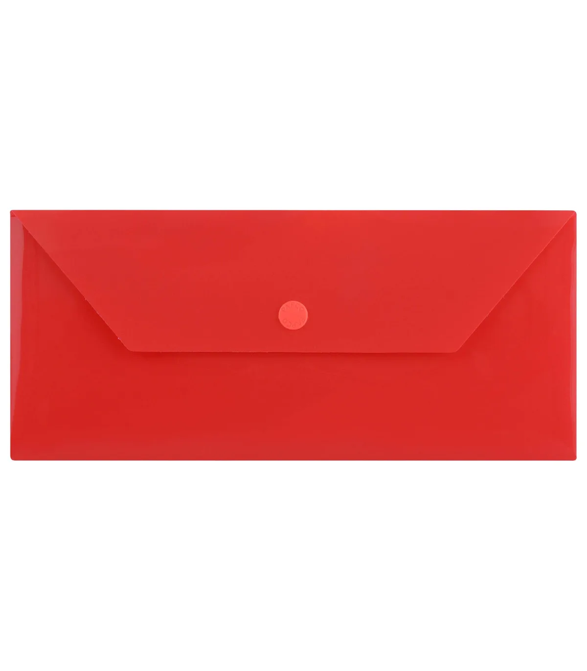 پاکت نامه دکمه دار PP بیزینس مات 10/2 × 23/5 cm قرمز پاپکو
