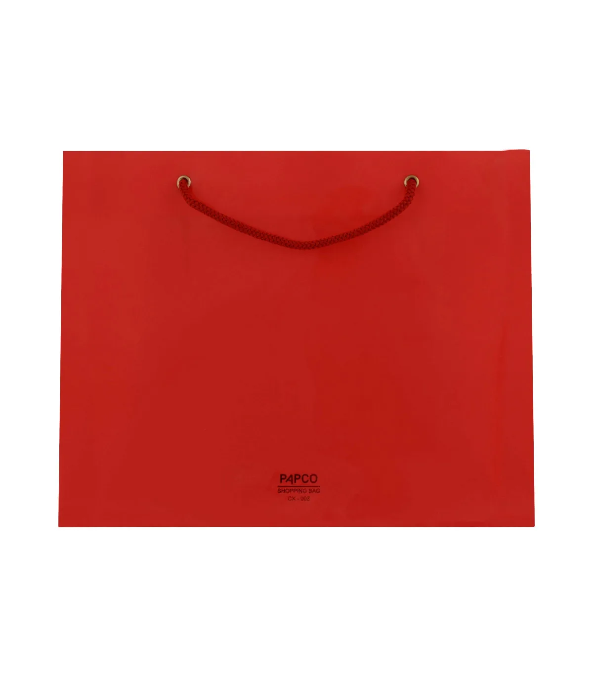 ساک دستی PP متوسط افقی – 26 × 33 cm عطف 10 قرمز پاپکو