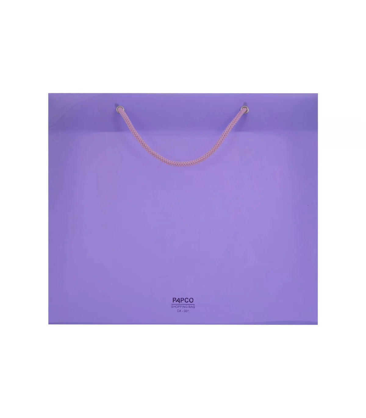 ساک دستی PP متوسط افقی – 33 × 27 cm عطف 10 بنفش پاپکو