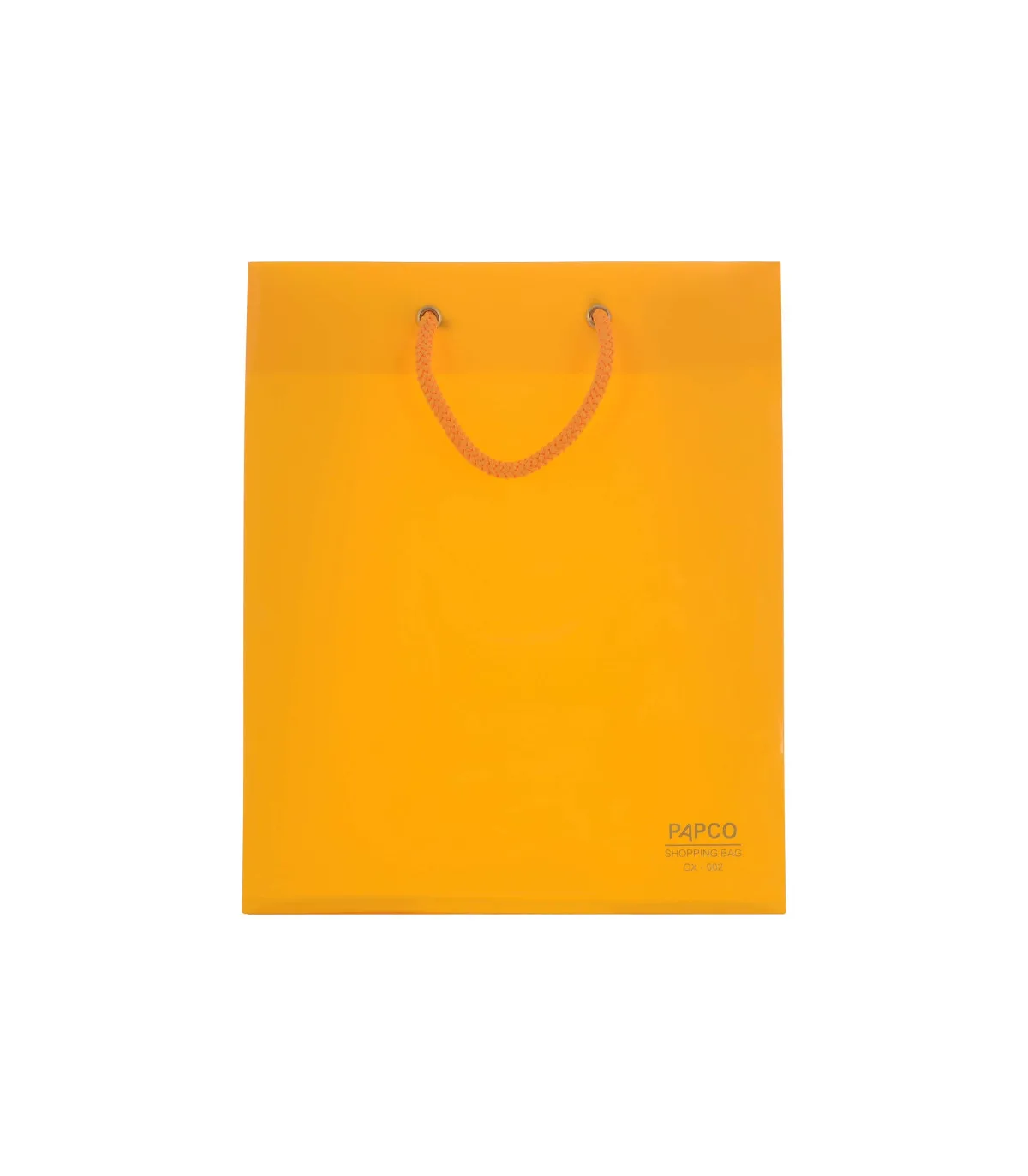 ساک دستی PP کوچک عمودی – 23 × 19 cm عطف 10 زرد پاپکو