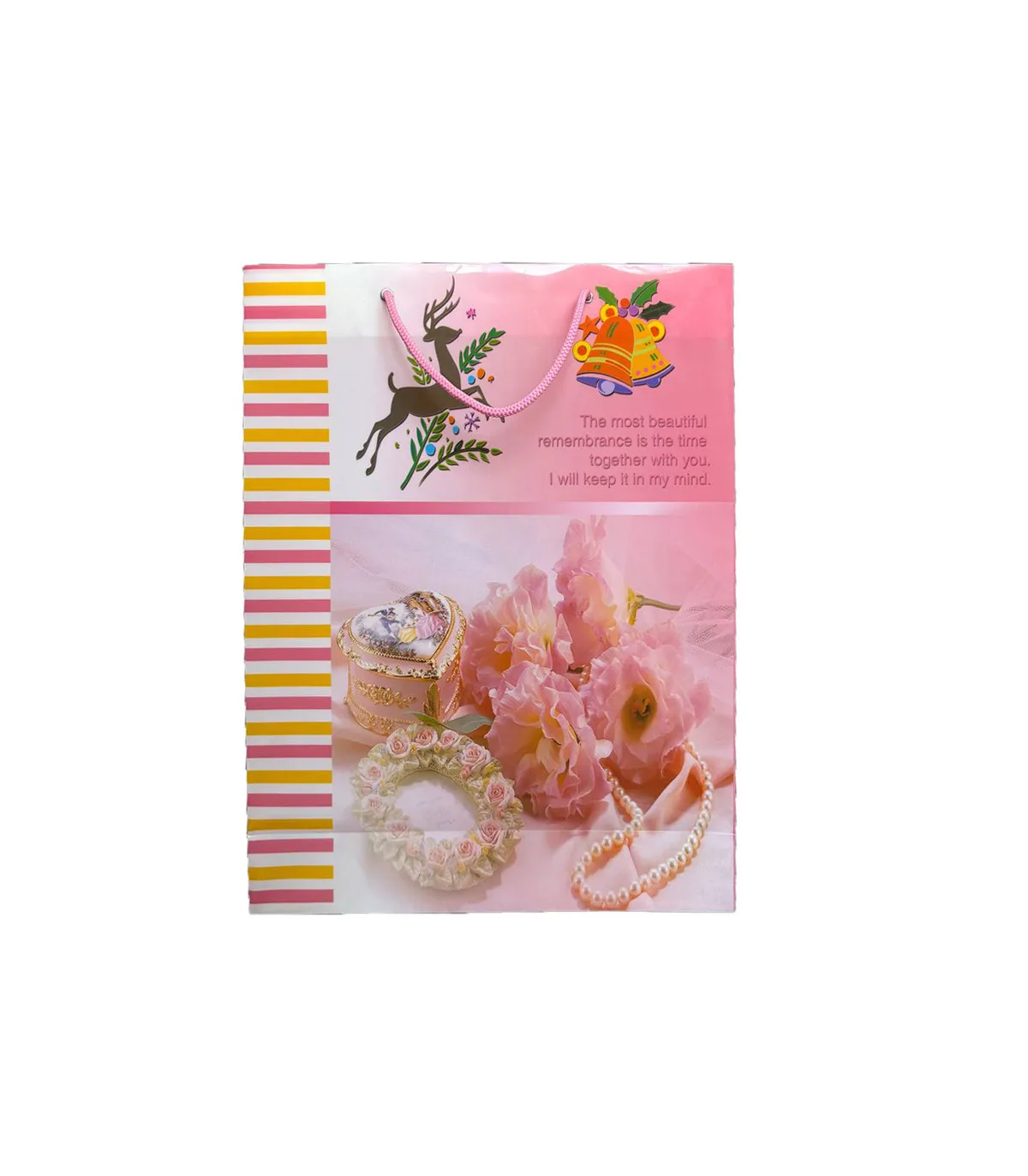 ساک دستی PP طرح دار بزرگ عمودی – 41 × 34/5 cm عطف 10 309 پاپکو