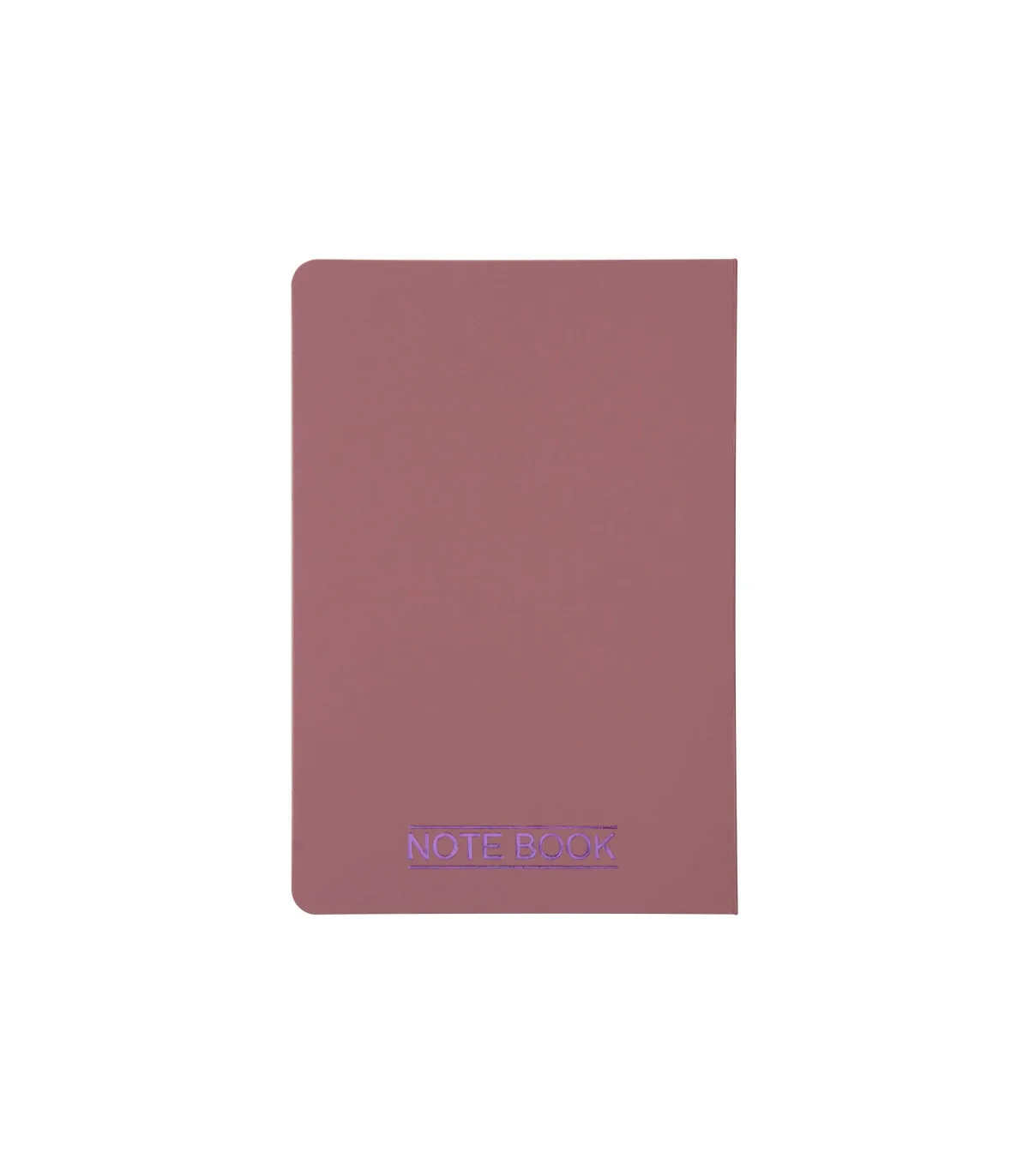 دفتر یادداشت یک خط جلد PP قفل دار 120 برگ - 14/5 × 9/8 cm گلبهی پاپکو