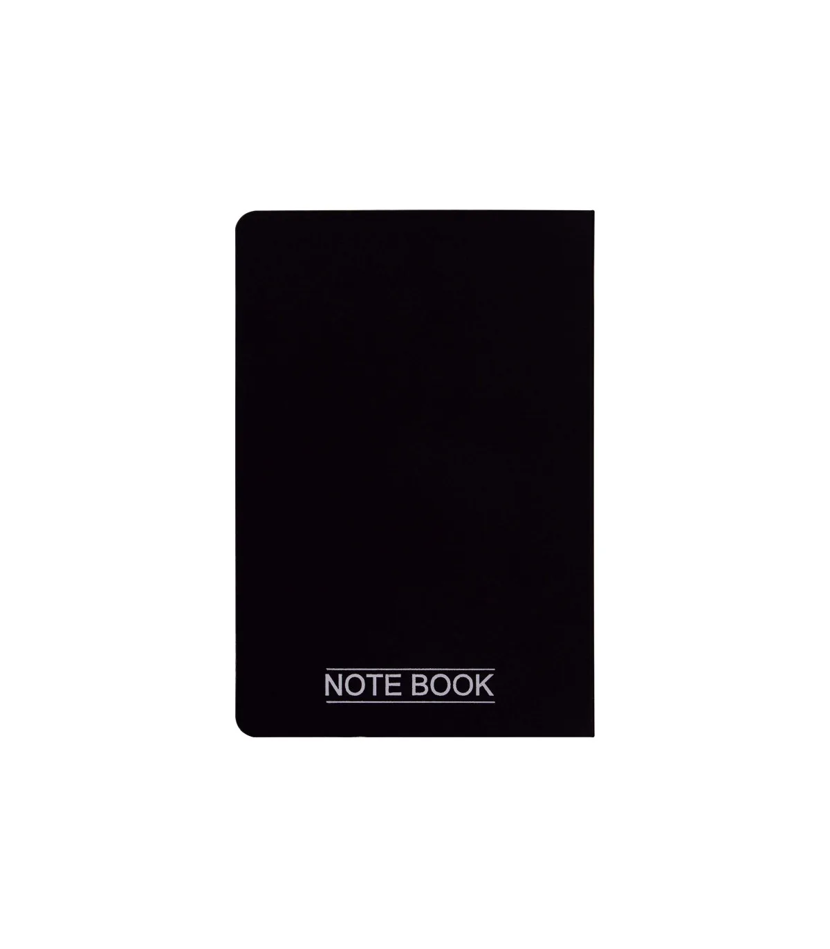 دفتر یادداشت یک خط جلد PP قفل دار 120 برگ - 14/5 × 9/8 cm مشکی پاپکو
