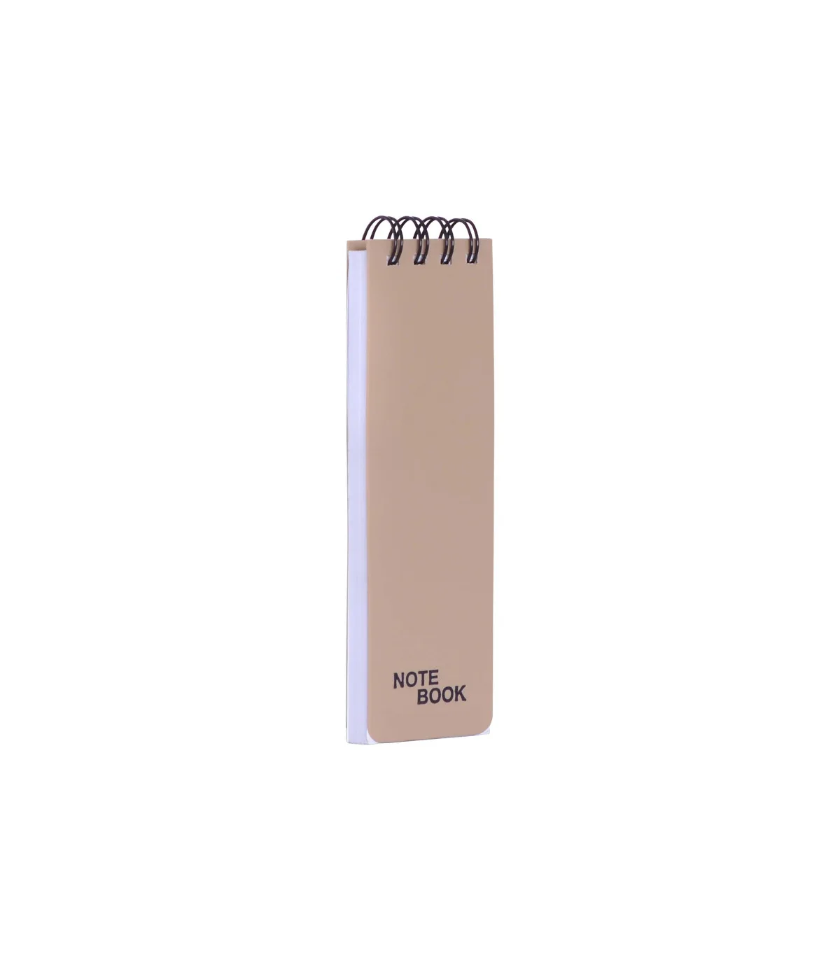 دفتر یادداشت یک خط جلد PP فنر دوبل از بالا 100 برگ – 13/2 × 4 cm نقره ای پاپکو