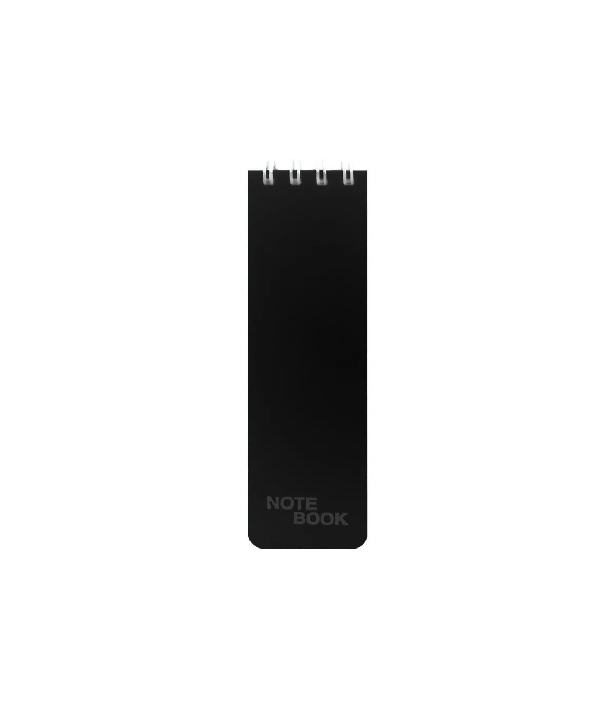 دفتر یادداشت یک خط جلد PP فنر دوبل از بالا 100 برگ – 13/2 × 4 cm مشکی پاپکو