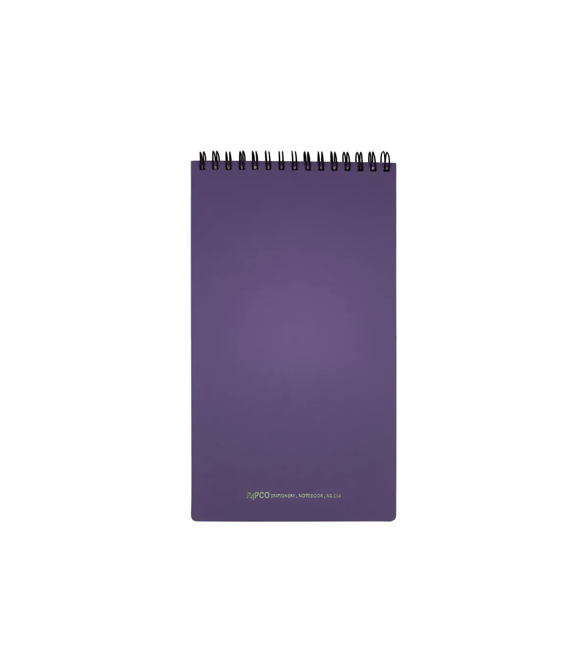 دفتر یادداشت یک خط مهندسی جلد PP فنر دوبل از بالا 80 برگ - 23 × 13 cm بنفش پاپکو