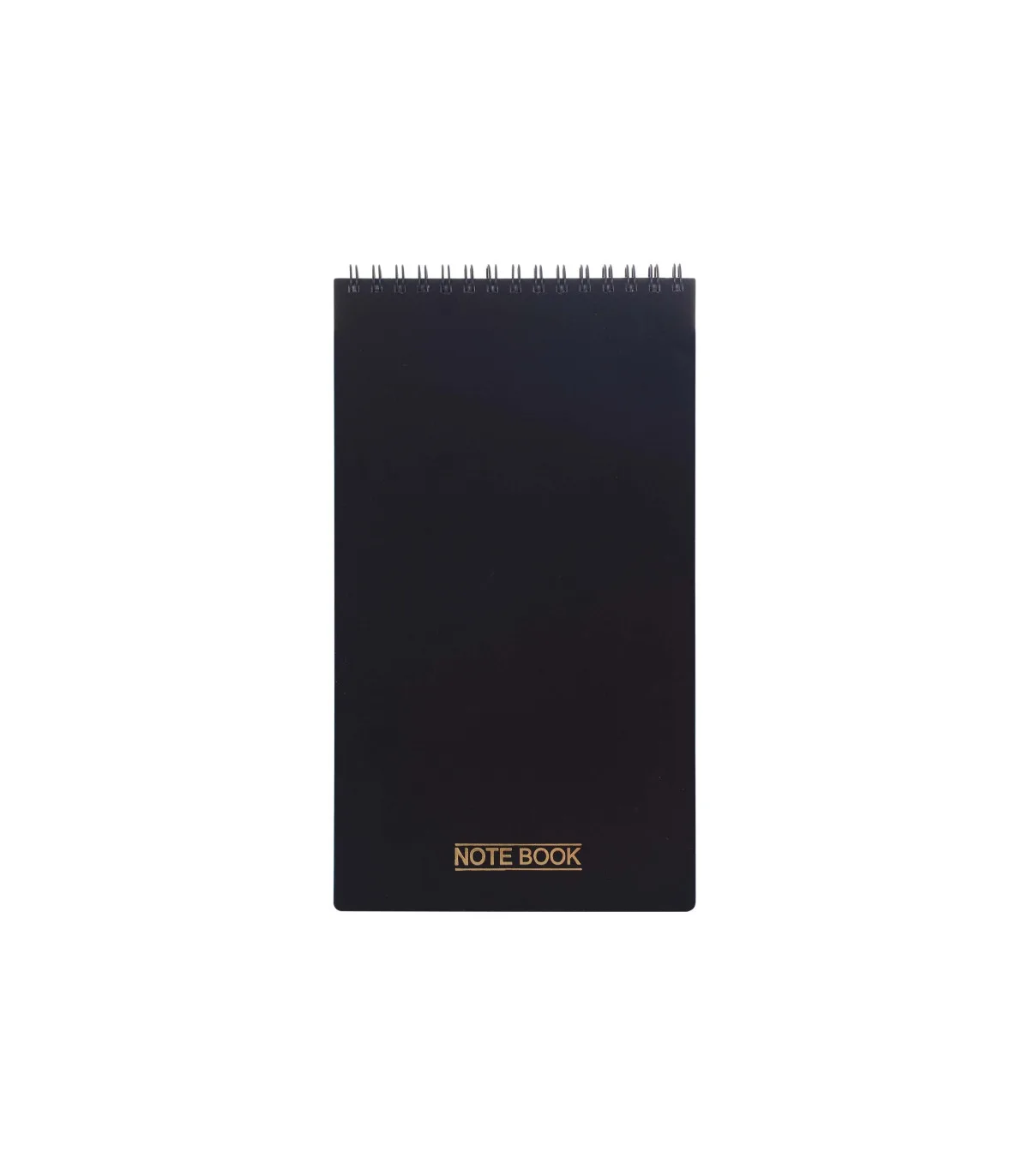دفتر یادداشت یک خط مهندسی جلد PP فنر دوبل از بالا 80 برگ - 23 × 13 cm مشکی پاپکو