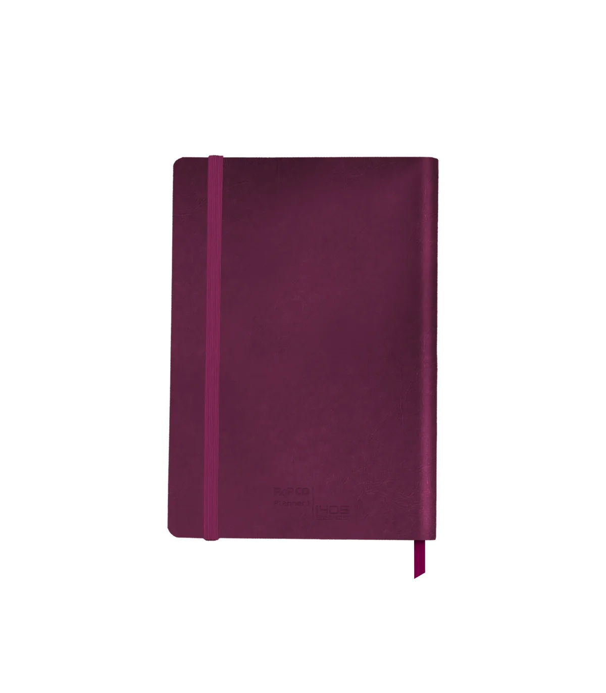 دفتر برنامه ریزی پلنر 1 جلد سخت 12 ماهه/ 1 هفته در 2 صفحه - 21 × 15/5 cm بنفش پاپکو