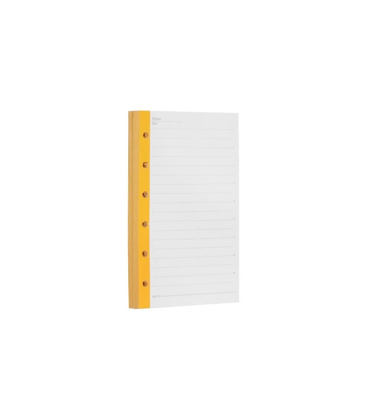 اوراق یک خط دفتر یادداشت قفل فلزی 120 برگ - 12/7 × 8 cm زرد پاپکو