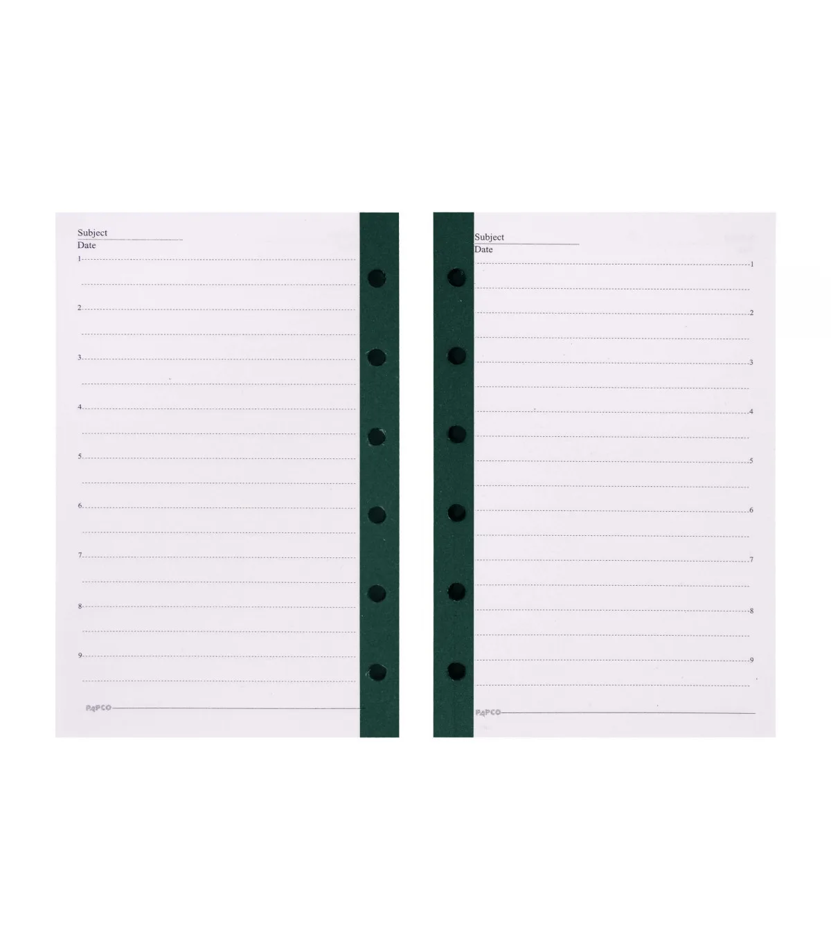 اوراق یک خط دفتر یادداشت قفل فلزی 120 برگ - 12/7 × 8 cm یشمی پاپکو