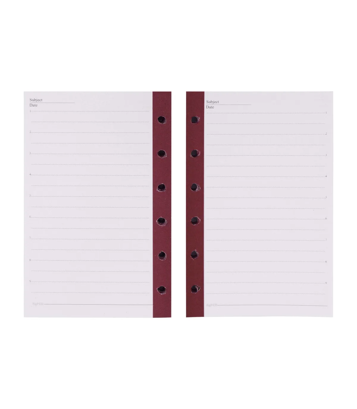 اوراق یک خط دفتر یادداشت قفل فلزی 120 برگ - 12/7 × 8 cm زرشکی پاپکو