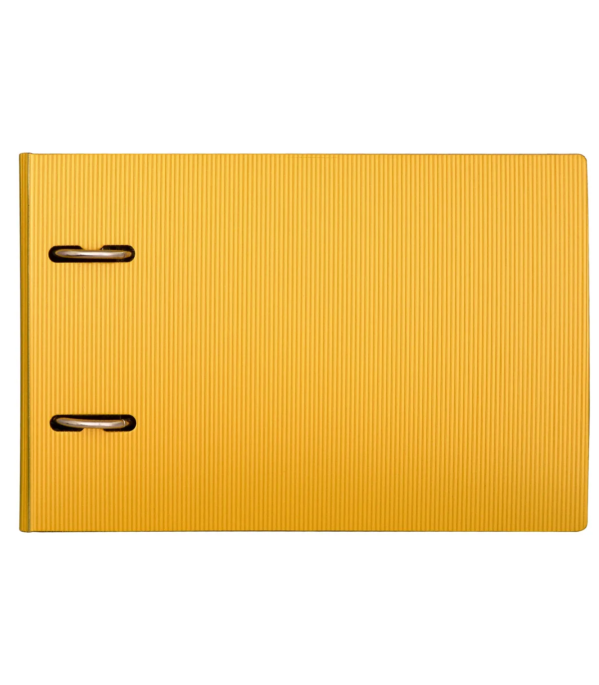 زونکن PP متالیک نیمه - عطف 7.5 cm – B5 زرد پاپکو