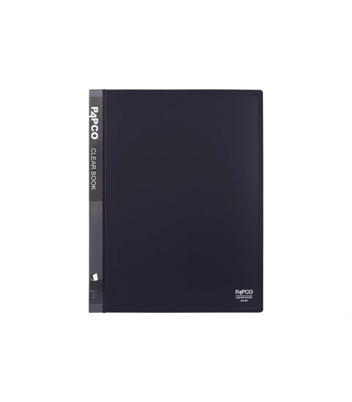 کلیربوک 60 فایل A4 - PP طوسی تیره پاپکو