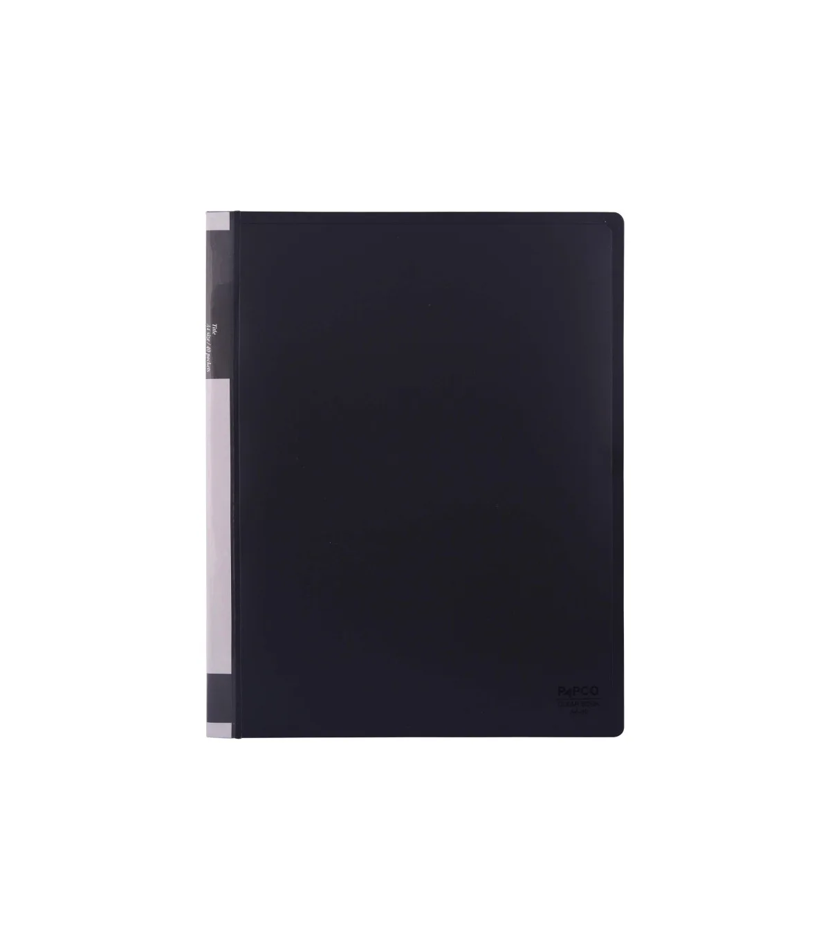 کلیربوک 40 فایل A4 - PP طوسی تیره پاپکو