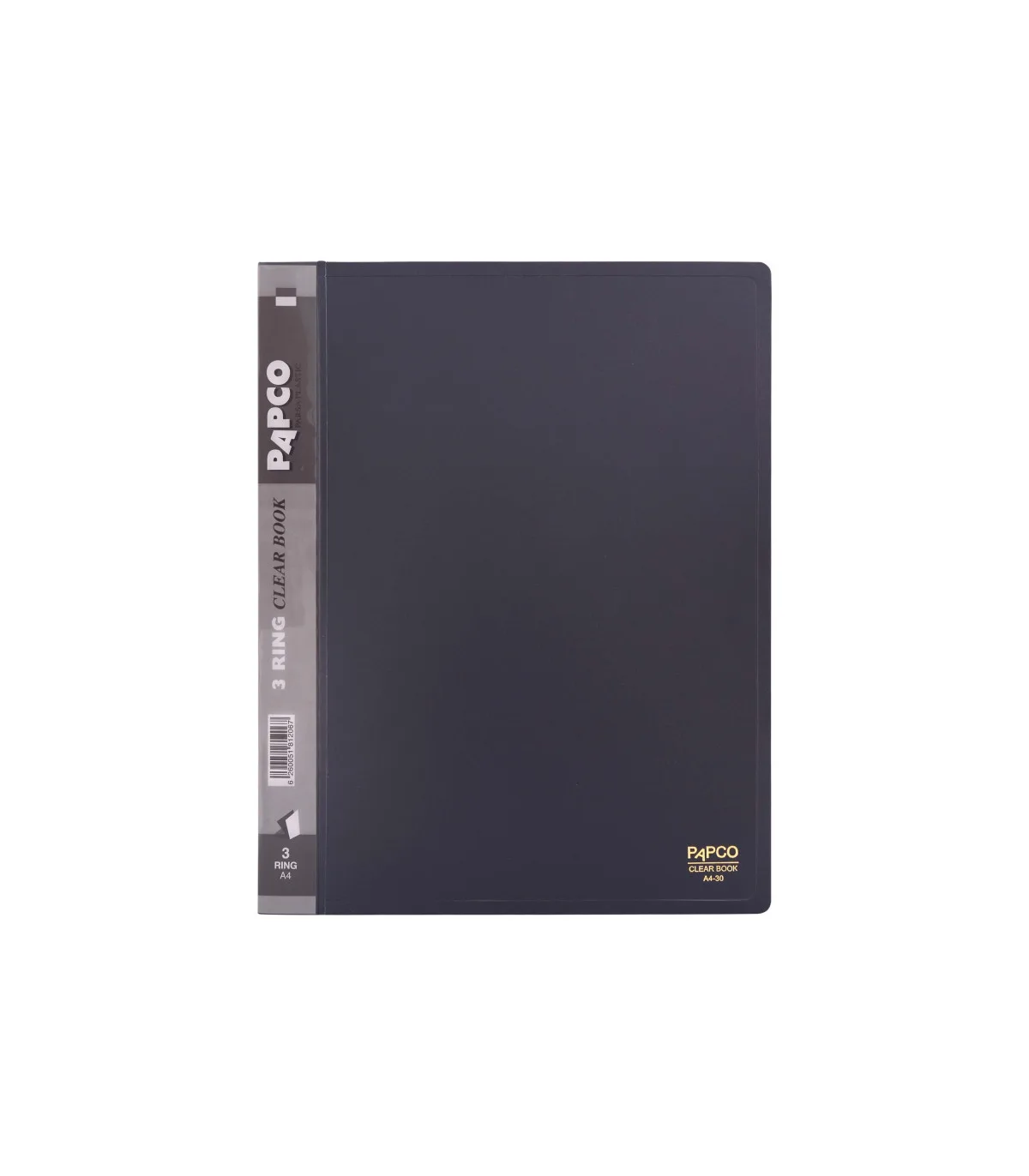 کلیربوک 30 فایل A4 - PP طوسی تیره پاپکو