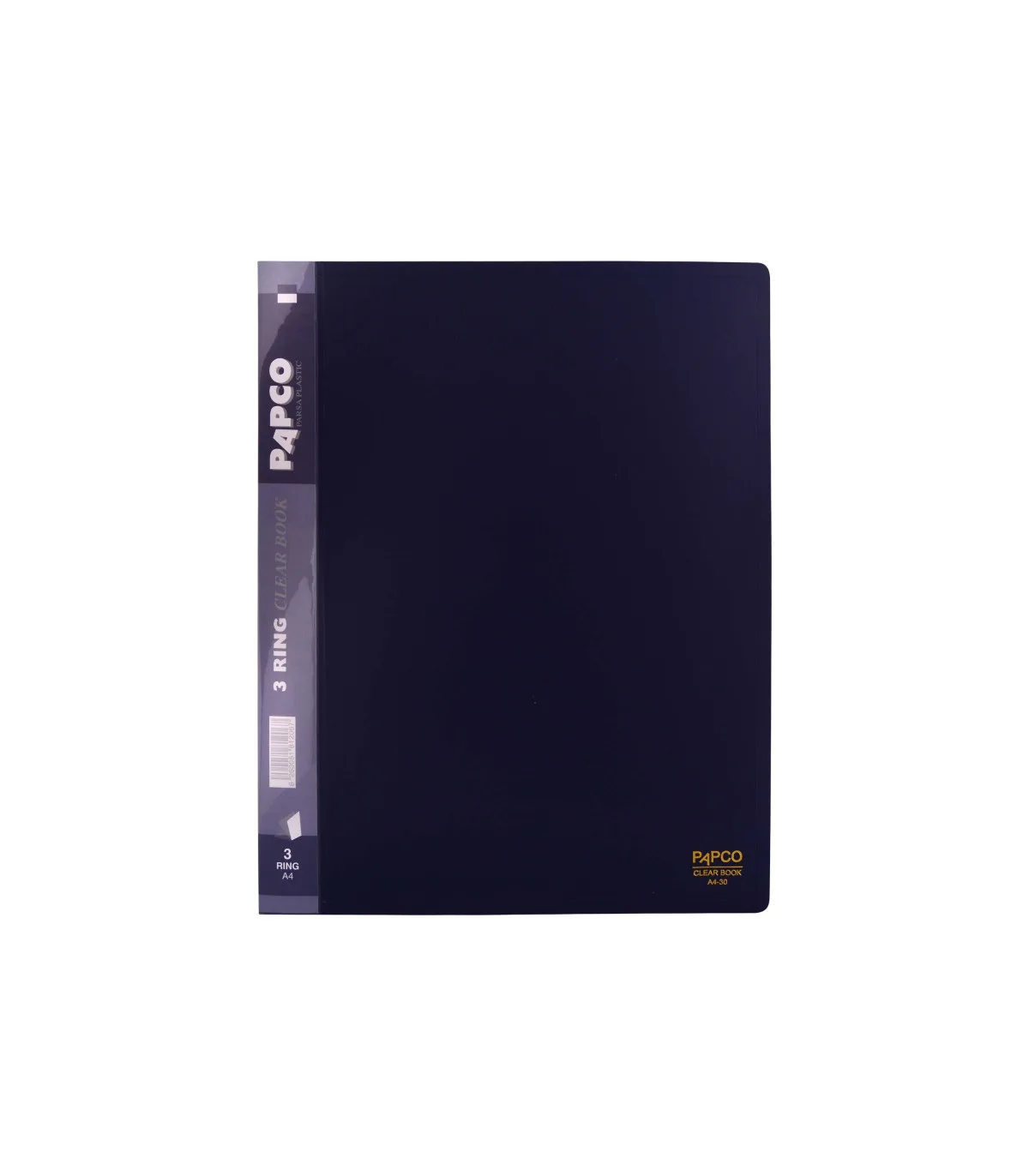کلیربوک 30 فایل A4 - PP سرمه ای پاپکو
