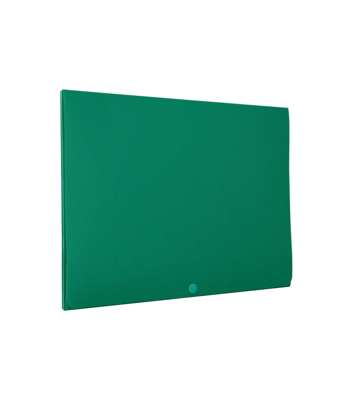 کیف مدارک PP دکمه دار - A4 سبز پاپکو