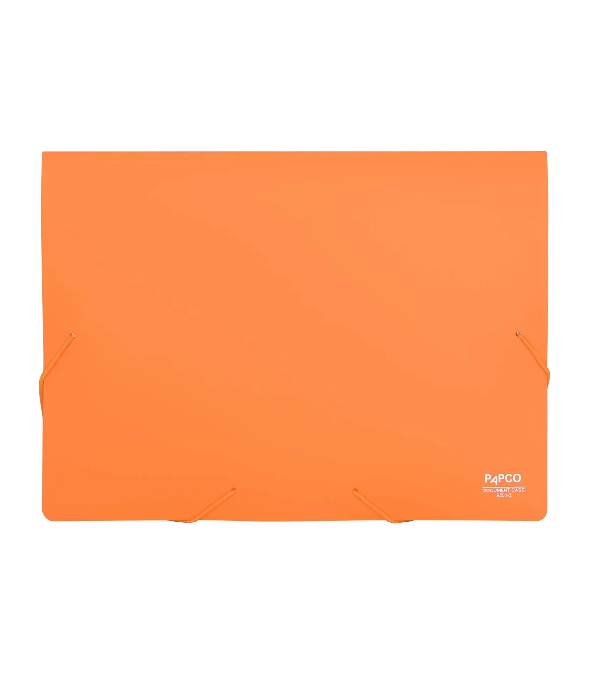 کیف مدارک PP مات کش دار - A4 زرد پرتقالی پاپکو