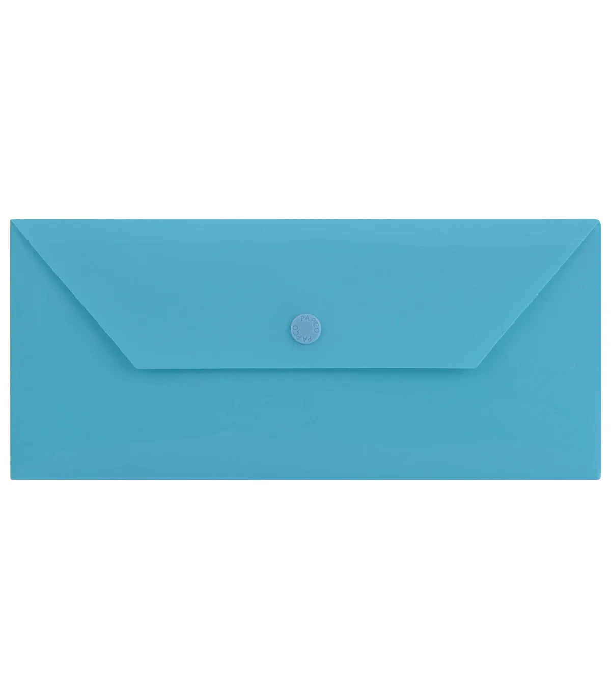پاکت نامه دکمه دار PP بیزینس مات 10/2 × 23/5 cm فیروزه ای مات پاپکو