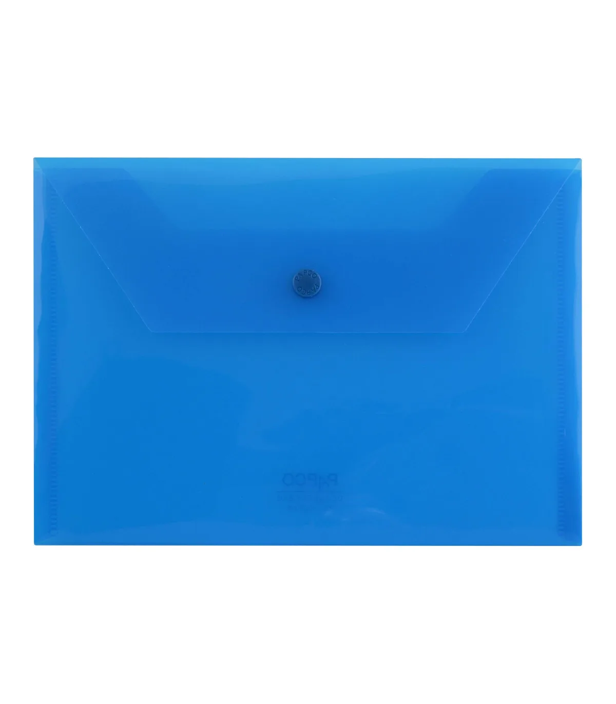 پاکت دکمه دار PP مات B5 آبی پاپکو