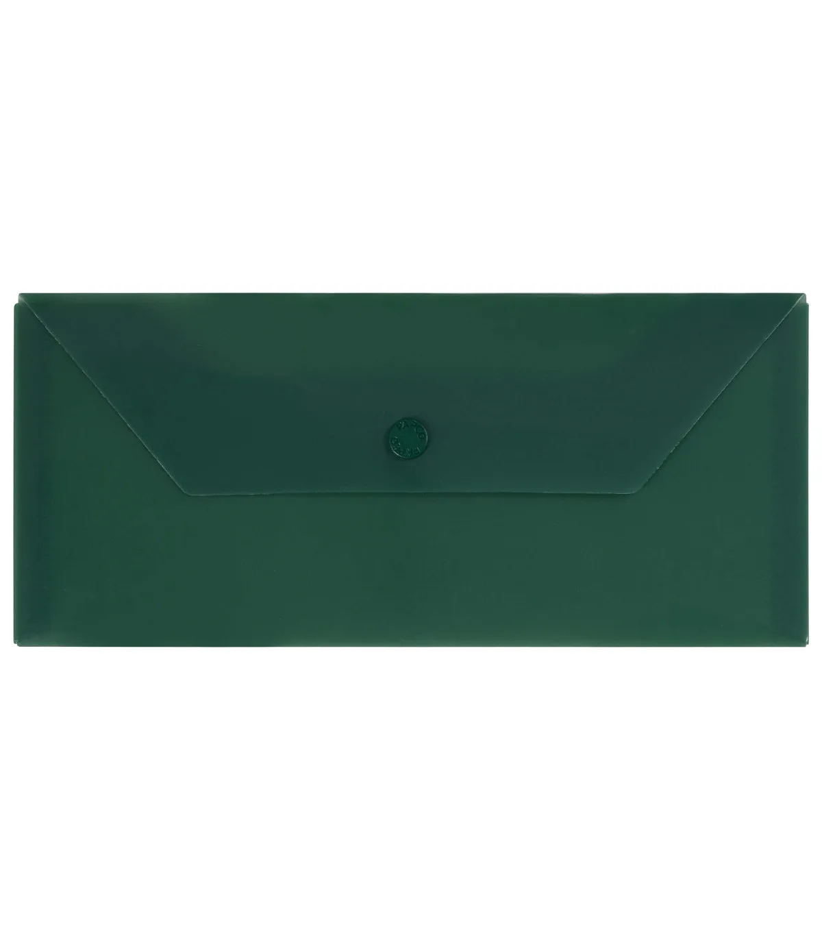 پاکت نامه دکمه دار PP شفاف 10/5 × 23/7 cm سبز پسته ای پاپکو