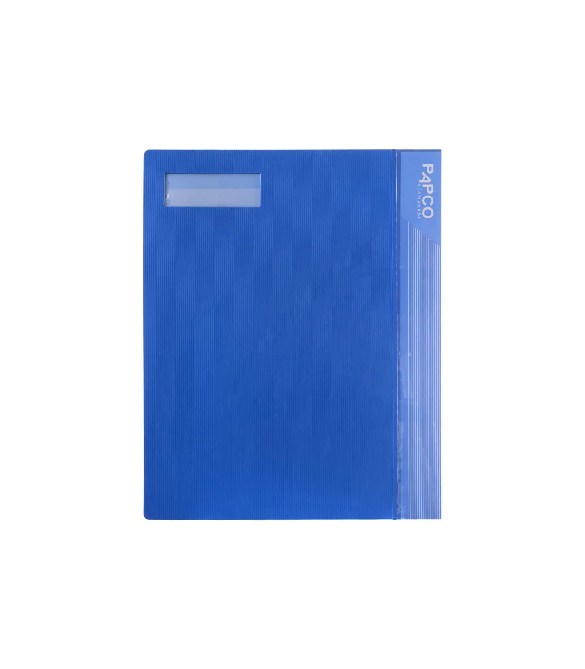 کارپوشه/کارتابل PP مدیران متالیک 36 فایل - A4 آبی پاپکو
