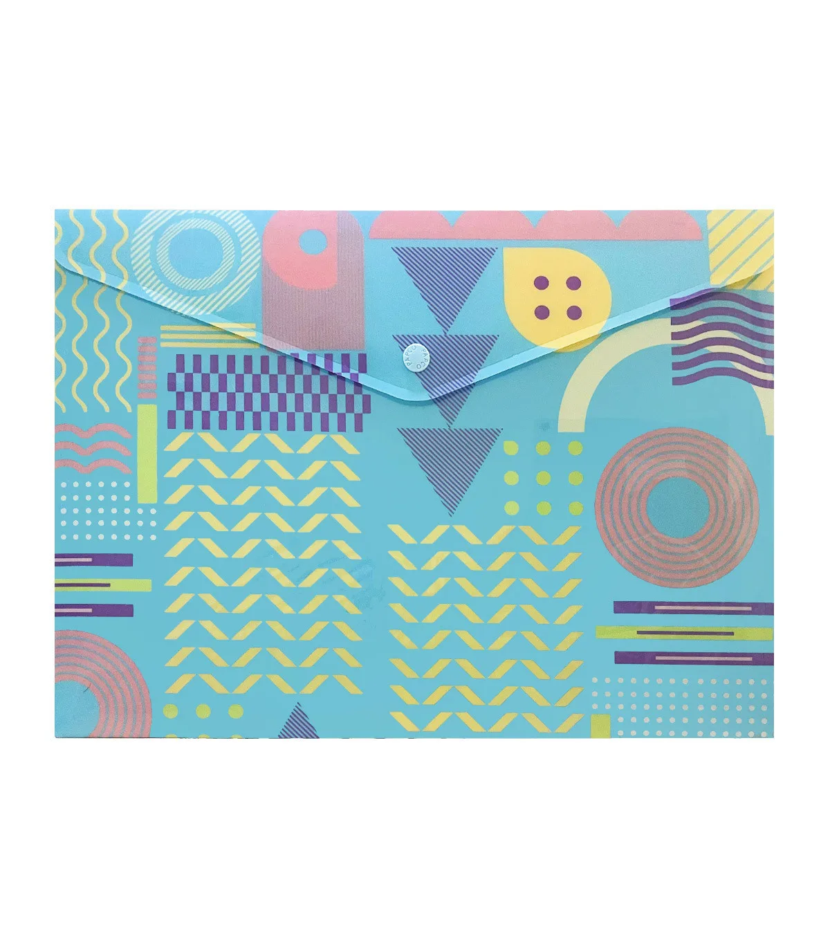 پاکت دکمه دار PP طرح دار A4 11413 پاپکو