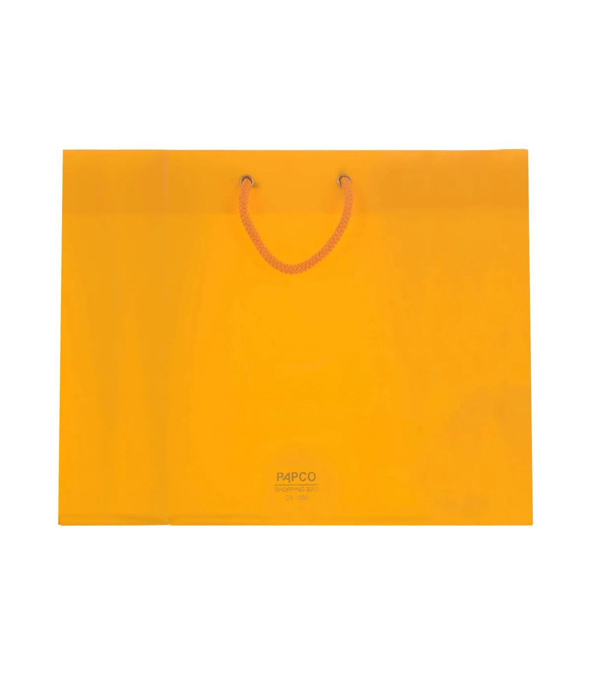 ساک دستی PP متوسط افقی – 26 × 33 cm عطف 10 زرد پاپکو
