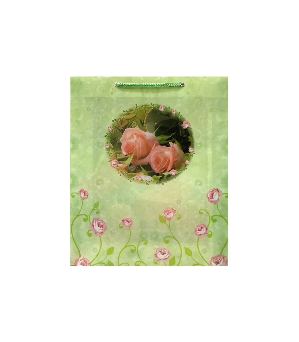 ساک دستی PP طرح دار بزرگ عمودی – 41 × 34/5 cm عطف 10 1129-09 پاپکو