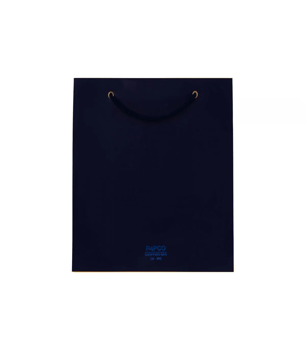 ساک دستی PP کوچک عمودی – 23 × 19 cm عطف 10 سرمه ای پاپکو