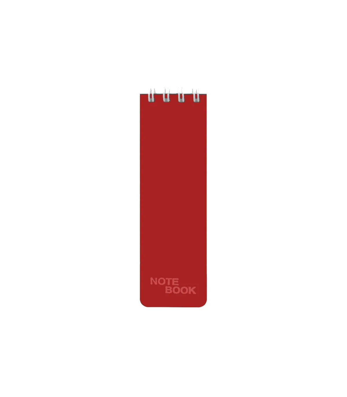 دفتر یادداشت یک خط جلد PP فنر دوبل از بالا 100 برگ – 13/2 × 4 cm قرمز پاپکو