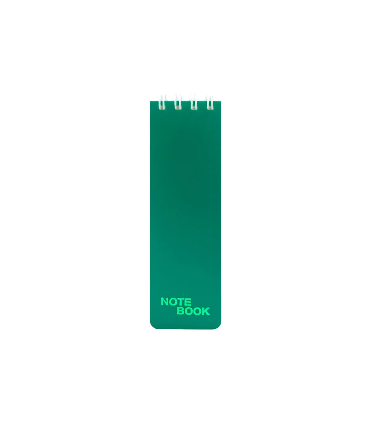 دفتر یادداشت یک خط جلد PP فنر دوبل از بالا 100 برگ – 13/2 × 4 cm سبز پاپکو