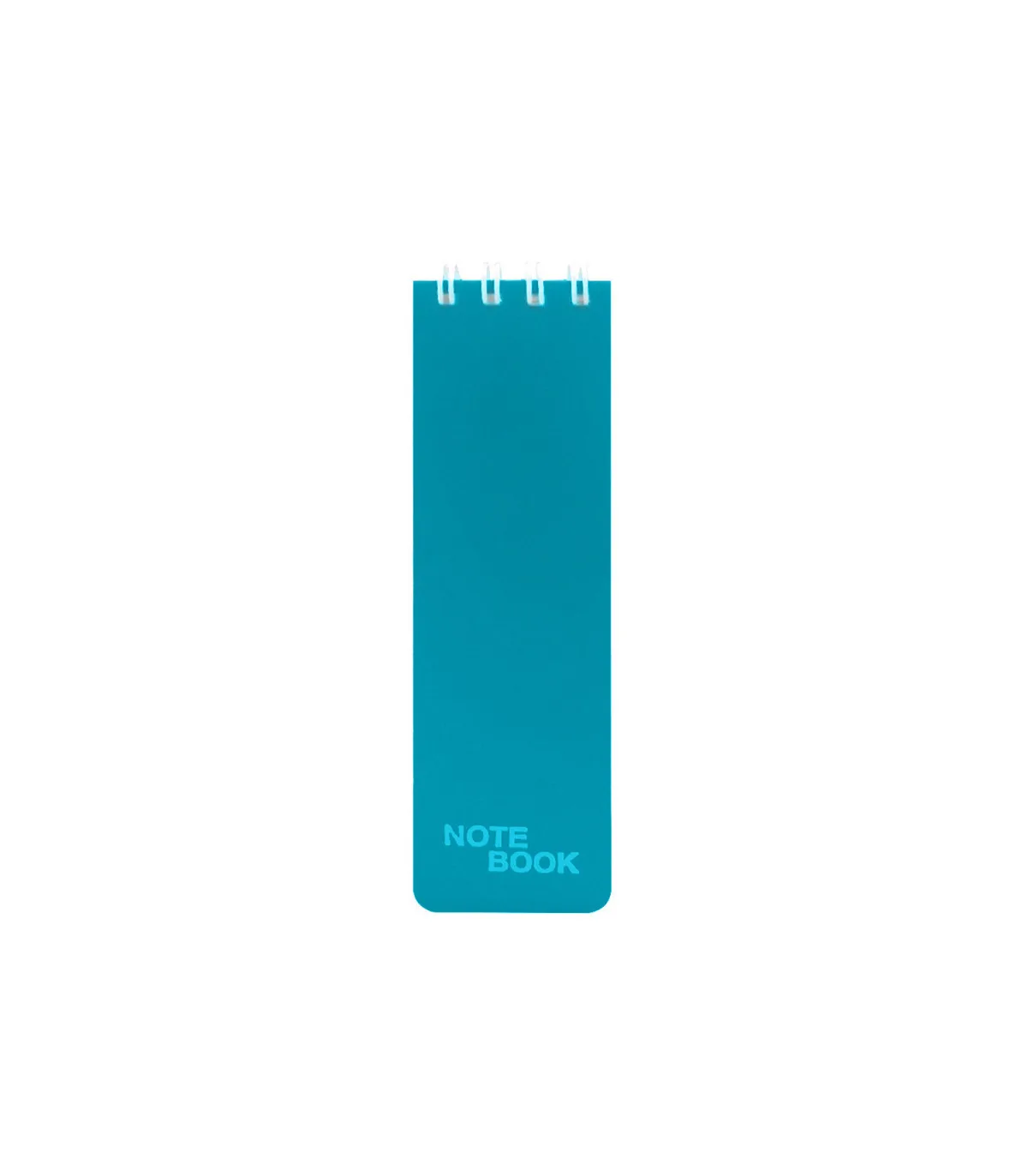 دفتر یادداشت یک خط جلد PP فنر دوبل از بالا 100 برگ – 13/2 × 4 cm فیروزه ای پاپکو