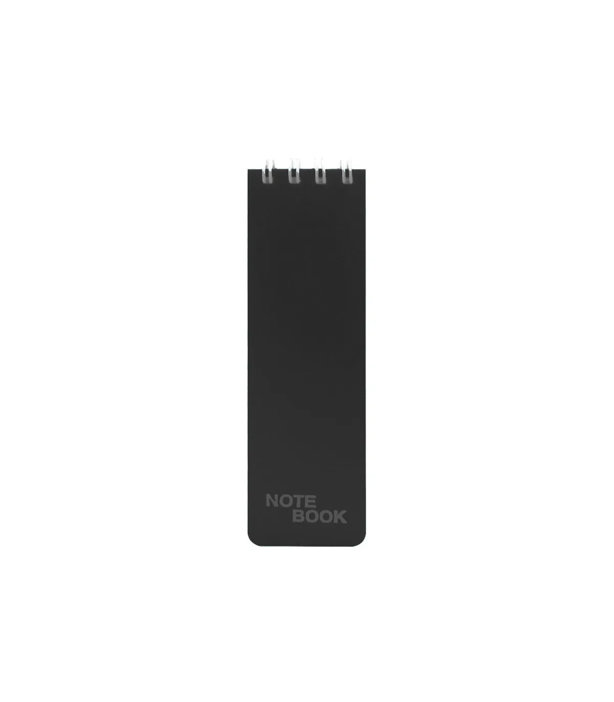 دفتر یادداشت یک خط جلد PP فنر دوبل از بالا 100 برگ – 13/2 × 4 cm طوسی تیره پاپکو
