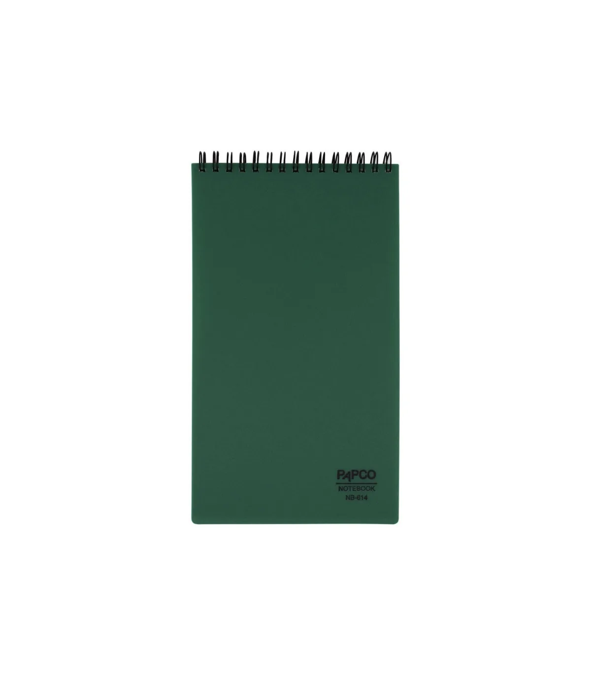 دفتر یادداشت یک خط مهندسی جلد PP فنر دوبل از بالا 80 برگ - 23 × 13 cm یشمی پاپکو