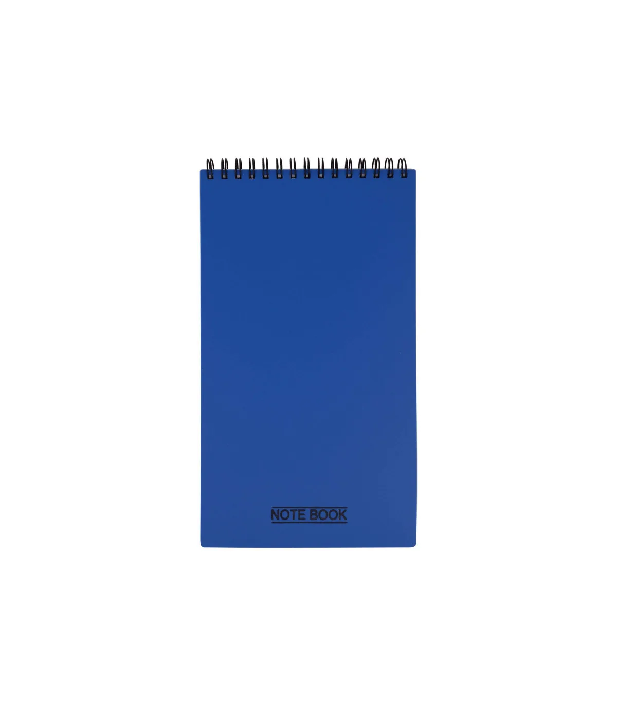 دفتر یادداشت یک خط مهندسی جلد PP فنر دوبل از بالا 80 برگ - 23 × 13 cm آبی پاپکو