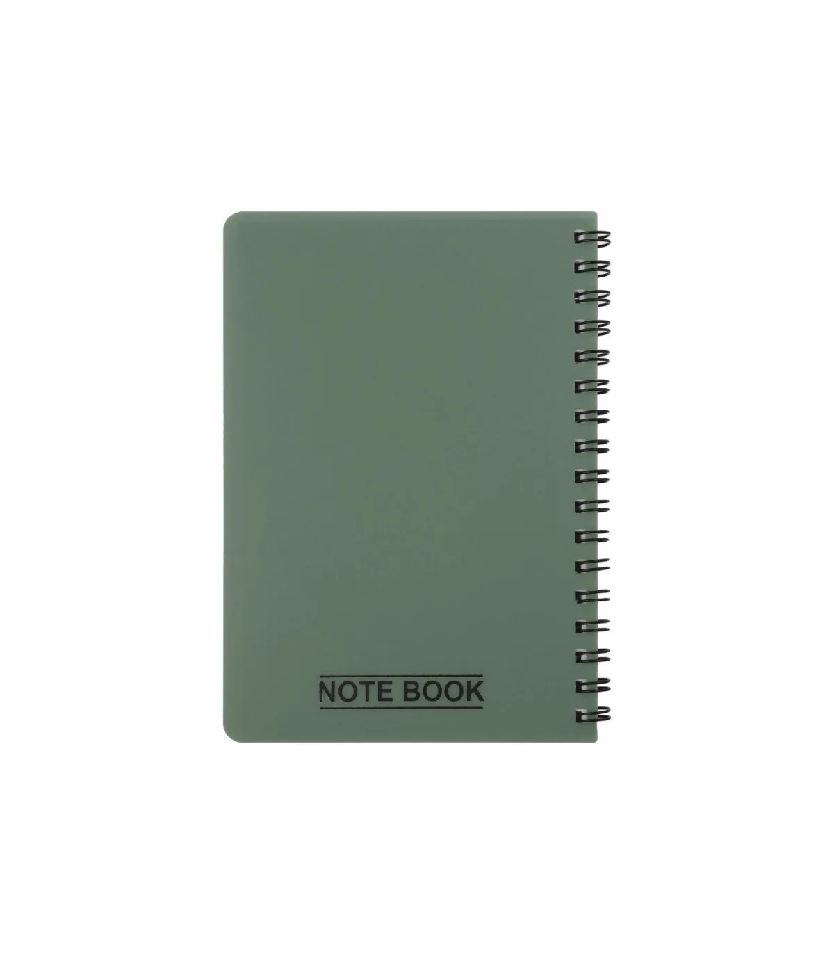 دفتر یادداشت یک خط جلد PP مات فنر دوبل 60 برگ 15 × 10/5 cm سدری پاپکو