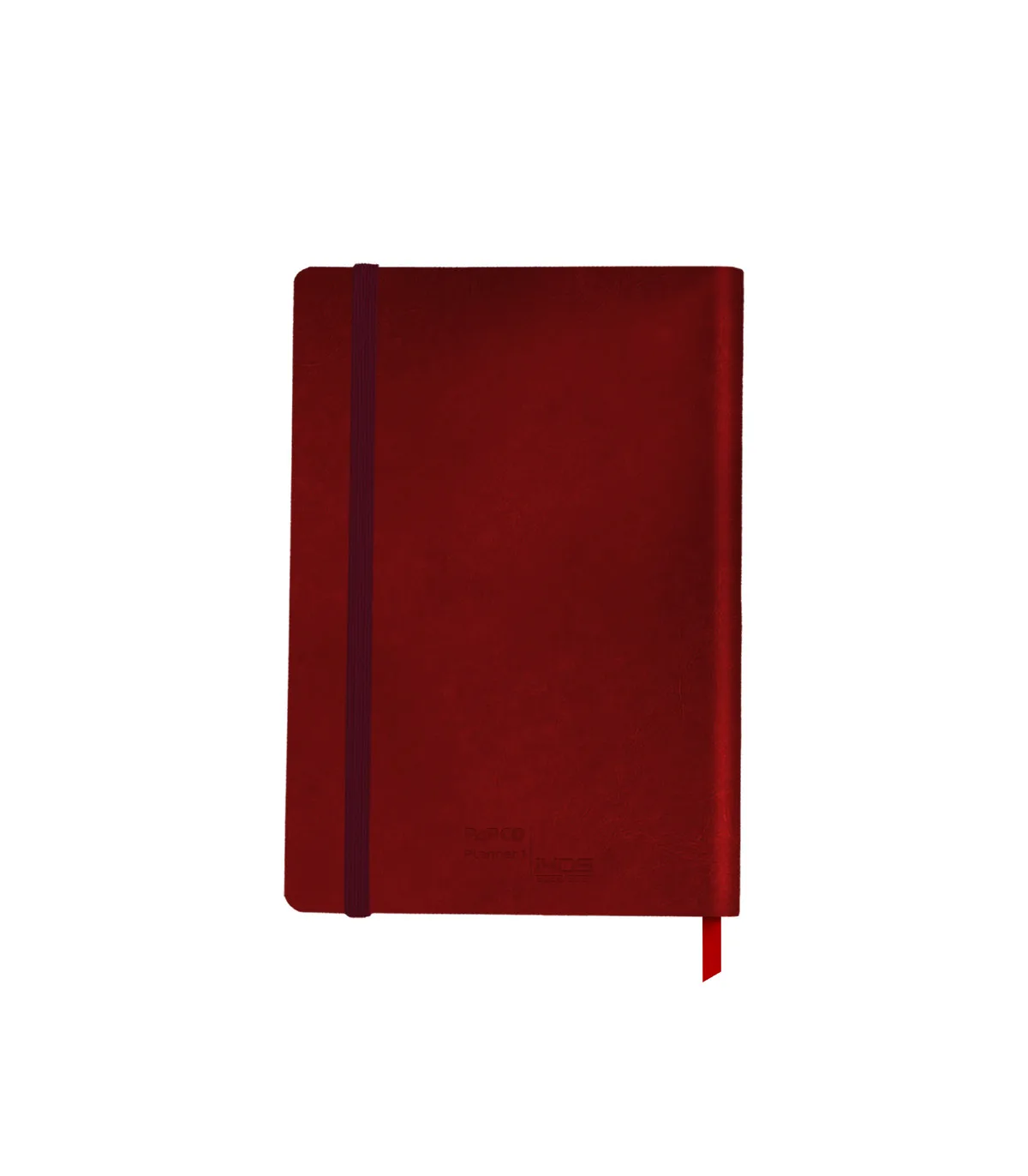 دفتر برنامه ریزی پلنر 1 جلد سخت 12 ماهه/ 1 هفته در 2 صفحه - 21 × 15/5 cm زرشکی پاپکو