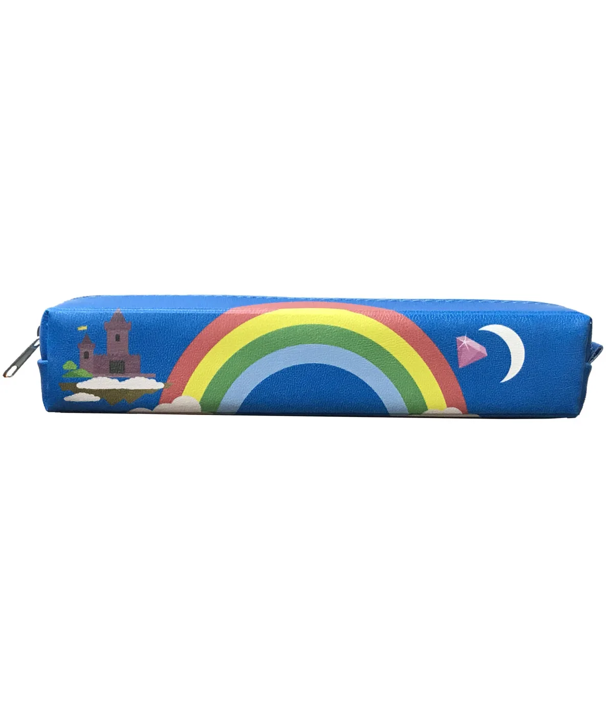 جامدادی زیپی طرح دار رنگین کمان آبی پاپکو