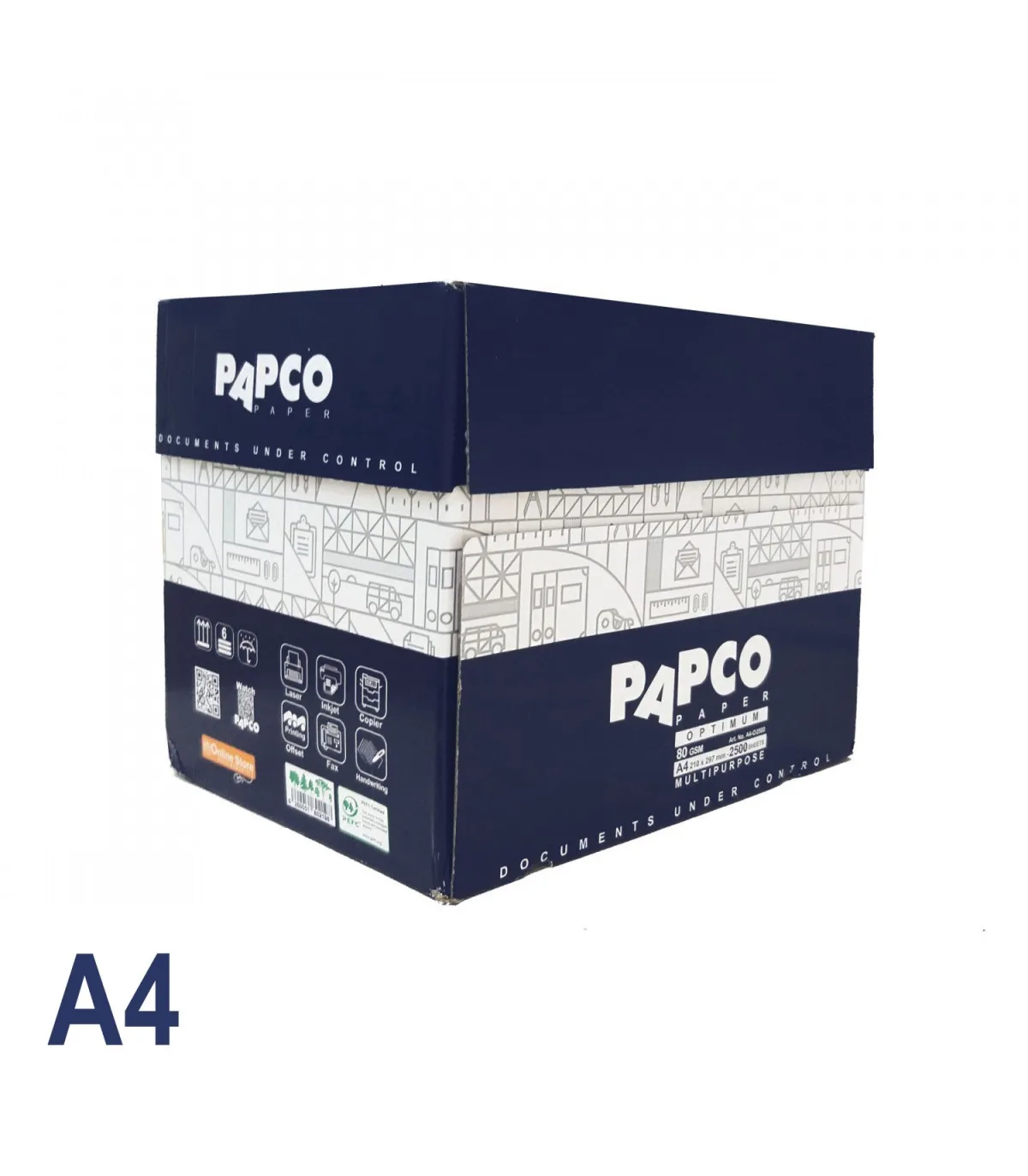 کاغذ A4 اپتیموم (بسته 5 عددی) پاپکو